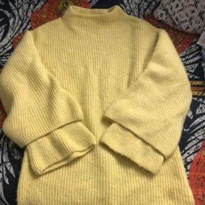 Yellow Sweater Dress